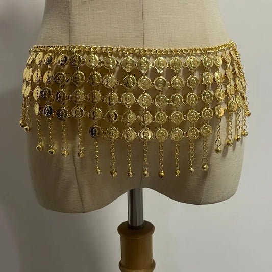 Belly Dance Gold Coin Waist Chain