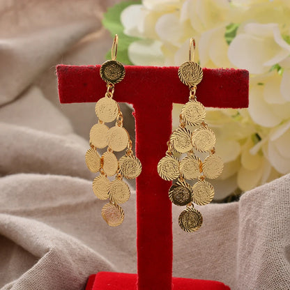 Gold Coin Earrings