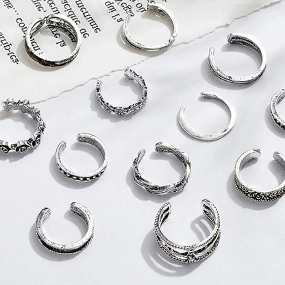 Set of 12 Toe Rings