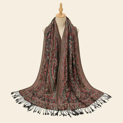 Floral Pashmina Hijab