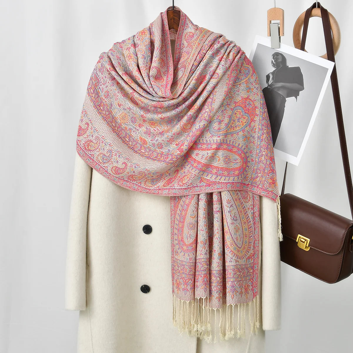 Floral Pashmina Hijab