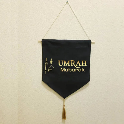 Hajj & Umrah Mubarak Hanging Banner