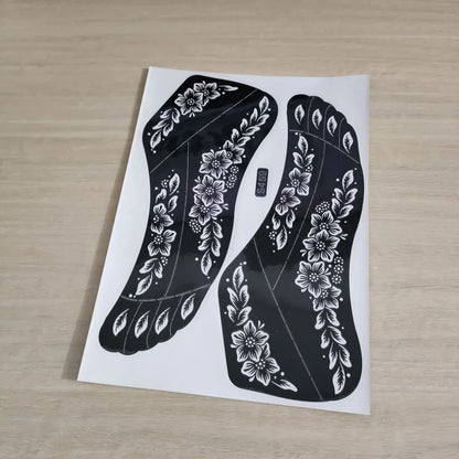 Foot Henna Stencil