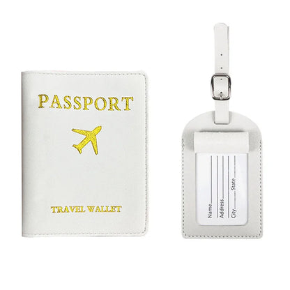 2 Piece Set Luggage Tag & Passport Cover