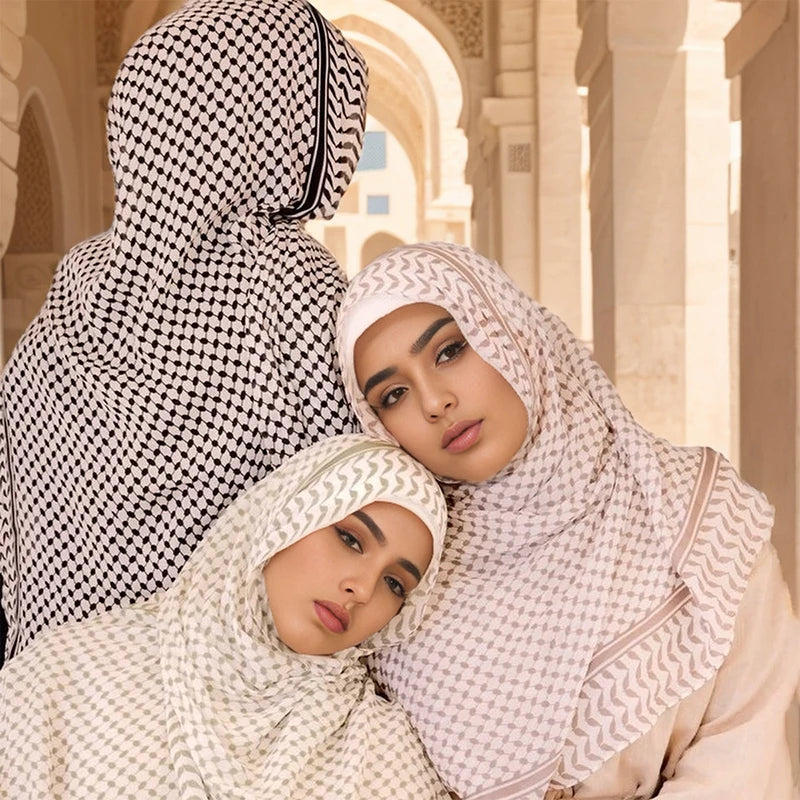 Chiffon Keffiyeh Hijab