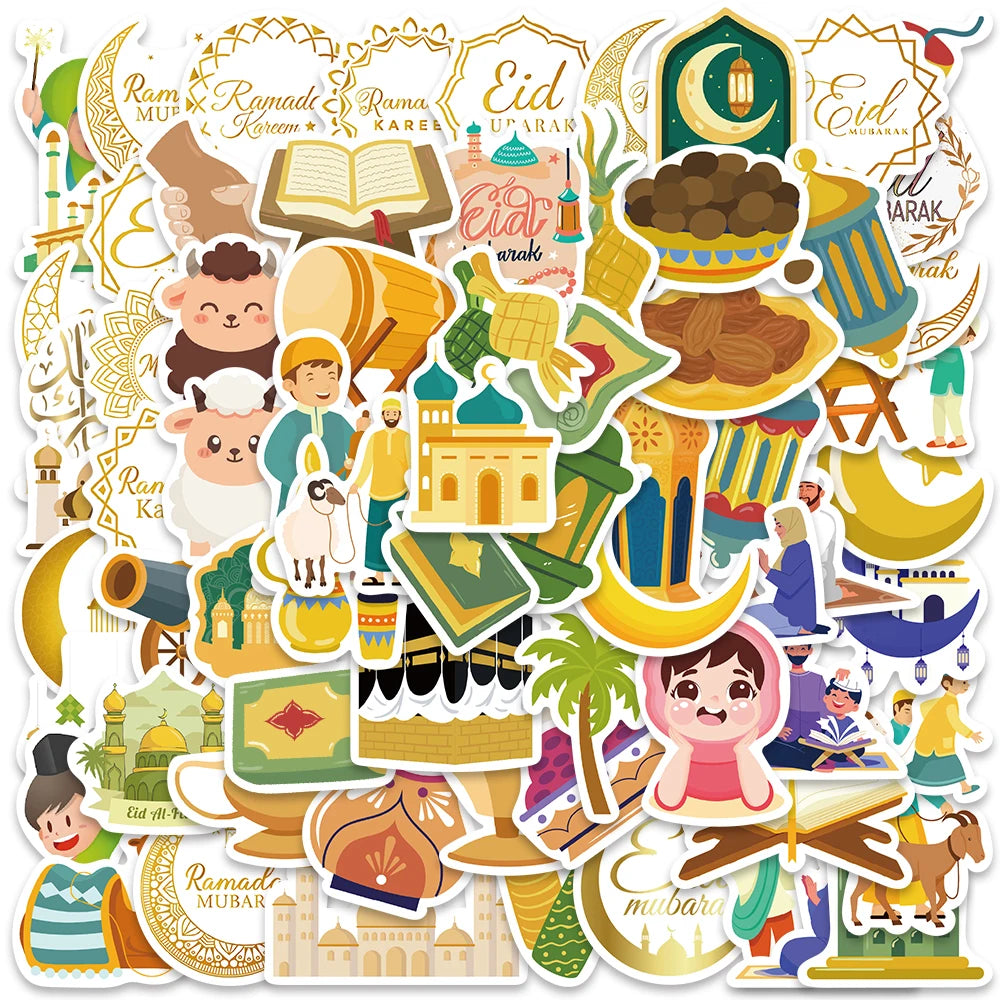 70 Waterproof Islamic Stickers
