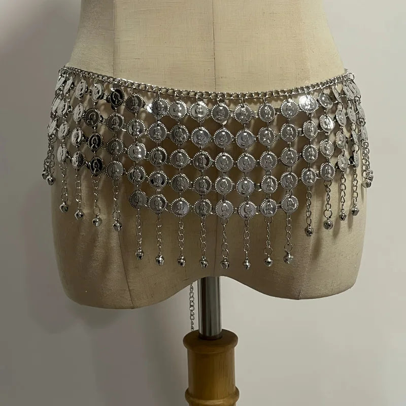 Belly Dance Gold Coin Waist Chain