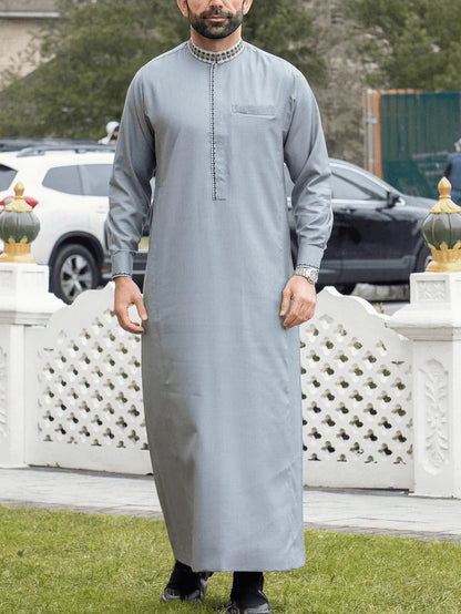 Neck Detail Jubba Thobe