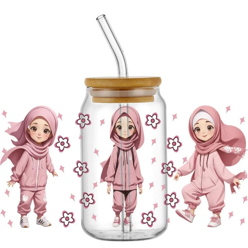 Islamic Decals for Kids Bottles