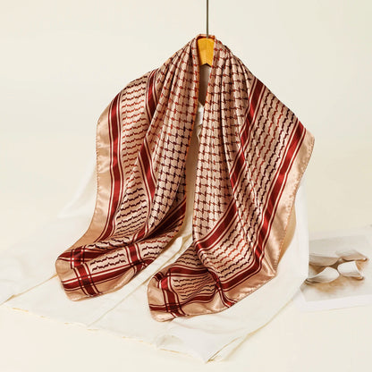 Small Satin Keffiyeh Scarf