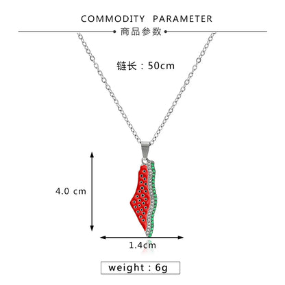 Palestine Watermelon Necklace