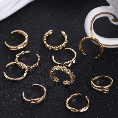 Set of 12 Toe Rings