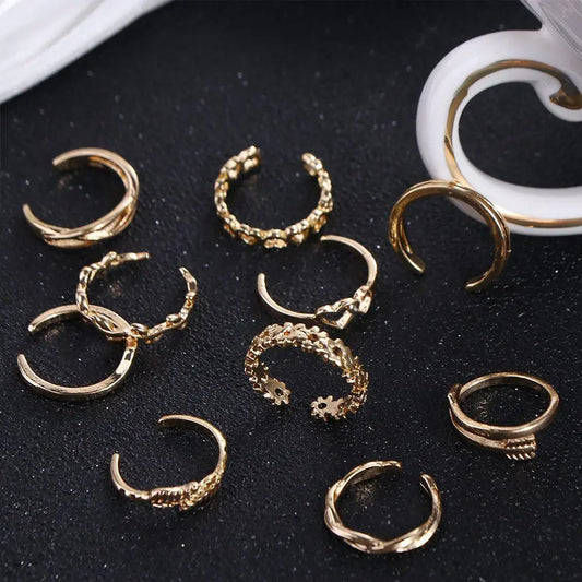 Set of 12 Toe Rings