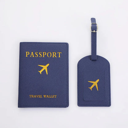 2 Piece Set Luggage Tag & Passport Cover