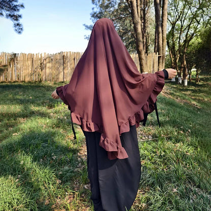 One Layer Ruffle Khimar