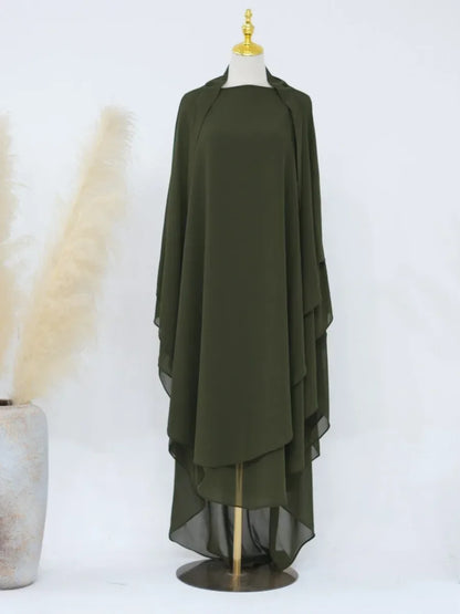 2 Layer Extra Long Khimar