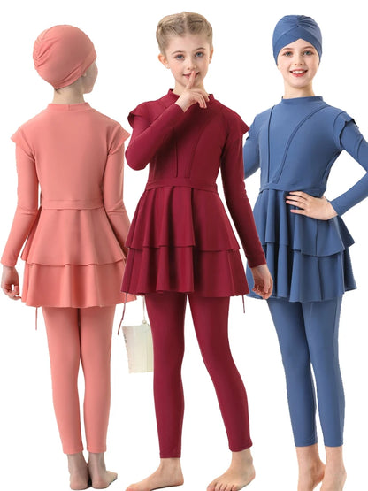 3 Piece Girl's Burkini