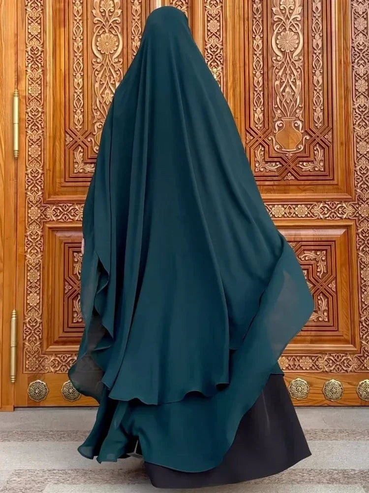 2 Layer Extra Long Khimar