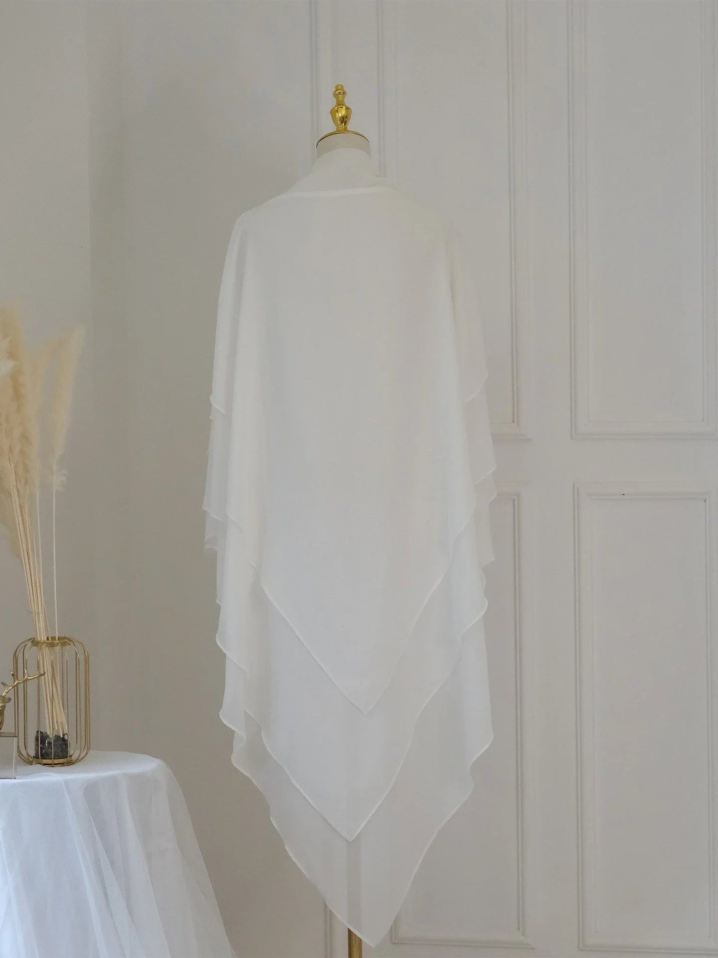 3 Layer Chiffon Long Khimar